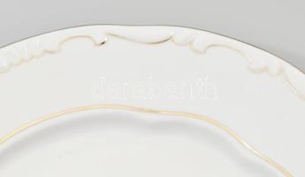 Zsolnay tollas mintájú hat személyes süteményes készlet: Kézzel festett, jelzett, hibátlan