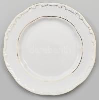 Zsolnay tollas mintájú hat személyes süteményes készlet: Kézzel festett, jelzett, hibátlan