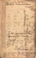 1936 Csepke Gyula kéményseprő sormunka igazolókönyve, rengeteg bejegyzéssel, bélyegzőkkel. Benne Bud...