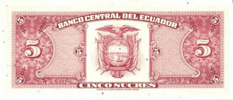 Ecuador 1986-94. 5S, 10S (3x) klf évszám vagy aláírás, 20S (2x) klf aláírás, 50S, 100S (3x) klf évsz...