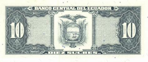 Ecuador 1986-94. 5S, 10S (3x) klf évszám vagy aláírás, 20S (2x) klf aláírás, 50S, 100S (3x) klf évsz...