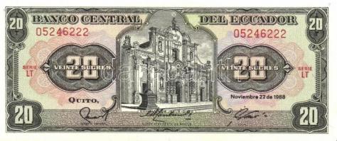 Ecuador 1986-94. 5S, 10S (3x) klf évszám vagy aláírás, 20S (2x) klf aláírás, 50S, 100S (3x) klf évsz...