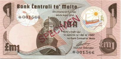 Málta 1979. 1Ł, 5Ł, 10Ł "SPECIMEN" komplett sor T:I