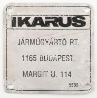 Ikarus információs lap, alumínium, kopással, 10x10 cm