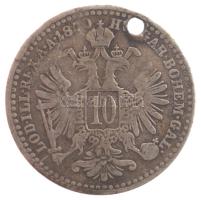 1870KB 10kr Ag &quot;Váltó Pénz&quot; T:VF patina, ly. Adamo M10.1