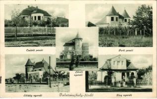 1933 Balatonújhely (Siófok), Családi és Parti penzió, Siklaky, László és Téry nyaraló