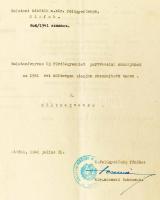 1936-1950 Balaton helytörténeti gyűjtemény: a Balatoni kikötők m. kir. felügyelősége (Siófok) részle...
