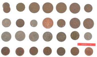 Nagy-Britannia ~1940-1990. 29db vegyes fémpénz T:AU-VF Great Britain ~1940-1990. 29pcs of mixed coins C:AU-VF