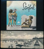 cca 1930-1940 Siófok, utazási prospektus, 2 db