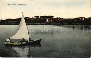 1930 Révfülöp, Balaton part, vitorlás