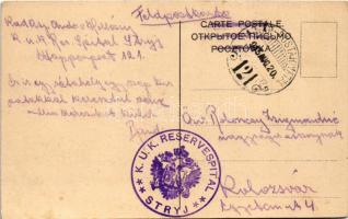 1915 Czarniecka Góra, Droga do Dziadka. Art Nouveau + "K.u.k. Reservespital Stryj"