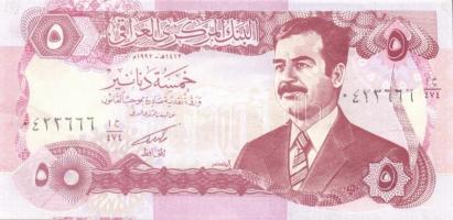 Irak 1991. 50D + 1992. 5D, 10D pár + 1994. 50D, 100D, 250D komplett sor! T:I Összesen 6klf db!