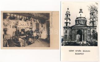 Budapest - 6 db régi képeslap vegyes minőségben