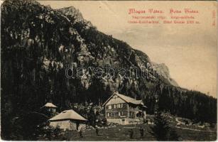 1910 Tátra, Magas-Tátra, Vysoké Tatry; Nagytarpataki völgy, Zerge szálloda. Franz Pietschmann No. 1609. / Gross-Kohlbachtal, Hotel Gemse / tourist hotel (Rb)