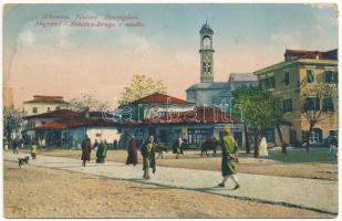 2 db RÉGI albán város képeslap vegyes minőségben / 2 pre-1945 Albanian town-view postcards in mixed quality