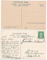 Tátra, Magas-Tátra, Vysoké Tatry; Csorba tó - 2 db régi képeslap / Strbské Pleso - 2 pre-1945 postca...