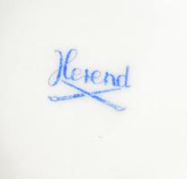 Herendi 2.osztályú, virág mintás kínáló. Kézzel festett, jelzett, hibátlan. (tető nélkül) d: 9 cm + ...