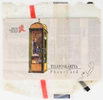 MATÁV telefonfülkét ábrázoló telefonkártya, 50 egység, bontatlan (kissé sérült csomagolás)