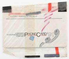 1991 MATÁV balatoni szörfvitorlás telefonkártya, 50 egység, első kiadás, bontatlan