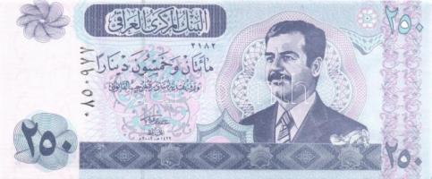 Irak 2001-2002. 25D, 100D, 250D (2x), 10.000D komplett sor! T:I