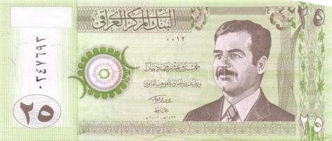 Irak 2001-2002. 25D, 100D, 250D (2x), 10.000D komplett sor! T:I