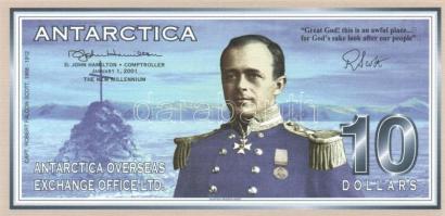 Antarctica 1999-2001. 1$, 2$, 5$, 10$ + 2001. 100$ "Specimen" T:I