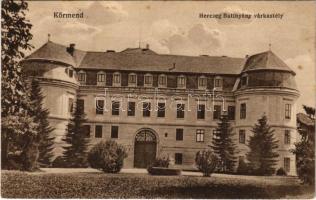 1922 Körmend, Herczeg Batthyány várkastély. Vasúti levelezőlapárusítás 1-1915.