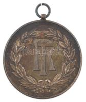 1915. TR egyoldalas, jelzett Ag díjérem, füllel, SGA gyártói jelzéssel és hátoldalán gravírozással (19,98g/0.800/36mm) T:XF patina