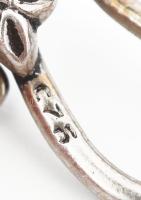 Szivacs korall nyaklánc, ezüst (Ag) szerelékkel, jelzett, h: 45 cm