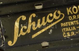 cca 1940 Schuco Kommando Anno 2000 felhúzhatós német lemezautó, kulcs nélkül, szép állapotban, jelze...