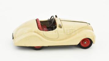 cca 1940 Schuco Akustico 2002 felhúzhatós német lemezautó, kulcs nélkül, szép állapotban, jelzett, h...