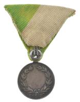 ~1920. kétoldalas, jelzett Ag kerékpáros díjérem mellszalagon (~7g/0.800/23mm) T:XF patina