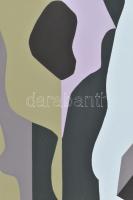 Halász Szabó Sándor (1920-1997): Színes formák. Szitanyomat, papír, jelzett, művészpéldány E.A. jelz...