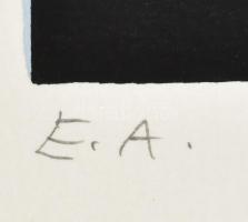 Halász Szabó Sándor (1920-1997): Színes formák. Szitanyomat, papír, jelzett, művészpéldány E.A. jelz...