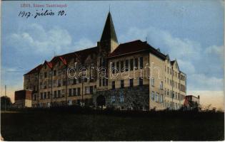 1917 Léva, Levice; Állami tanítóképző. Schulcz Ignác kiadása / teachers' training institute (EK)