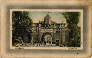 1913 Komárom, Komárno; Új várkapu, katonák. W.L. Bp. "Ideal" 1912-15. Pollak Olga kiadása / new castle gate with K.u.K. soldiers (Rb)