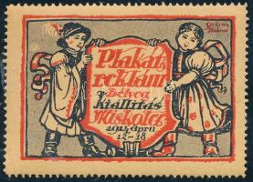1914 Miskolci Plakát- és Reklámbélyeg Kiállítás levélzáró