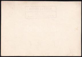 1926 Budagyöngye Otthon Sport Club Vezetősége, tablófotó, pecséttel jelzett, 9×13 cm