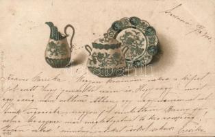 1899 Hand-painted china