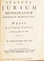Erdély országának Három Könyvekre osztatott törvényes könyve. Melly approbata, compilata constitutio...