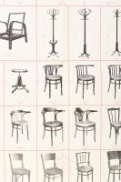 cca 1937 Ülő- és Hajlított Bútoripari és Kereskedelmi Rt. Bp. X. bútortáblázat, szakadással, 78×61 c...