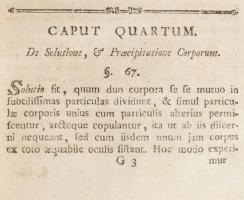 [Horváth Keresztély János (1732-1799)] Johann Baptist Horváth: Elementa Physicae. Opus novis elabora...