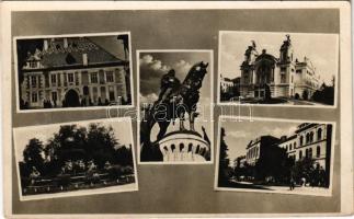 1944 Kolozsvár, Cluj; mozaiklap / multi-view postcard