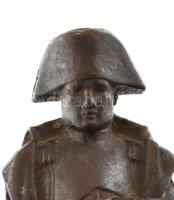 Öntöttvas Napoleon figura, jelzés nélkül, nem áll meg a lábán, szép állapotban, m: 11 cm