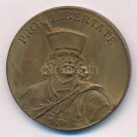 1906. "Pro libertate / II. Rákóczi Ferencz temetésének emlékére - Kassa 1906.X.29." bronz emlékérem. Szign.: LAUER (30mm) T:AU kis patina