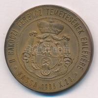 1906. "Pro libertate / II. Rákóczi Ferencz temetésének emlékére - Kassa 1906.X.29." bronz ...