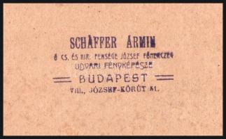 cca 1905 Tüzéregység csoportképe ágyúkkal, valószínűleg a Ludovika udvarán, Schäffer Ármin pecséttel...