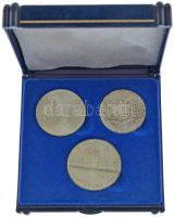 1956. 10Ft + 20Ft + 25Ft Ag "10 éves a Forint (Jó Forint sor)" dísztokban T:AU patina Adam...