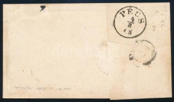 1868 5kr levélen / on cover "SUHOPOLJE" - Fünfkirchen (Gudlin 350 p)