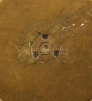 I. világháborús lövedékből átalakított réz hamuzó, katonai munka, alján Berndorf jelzéssel, d: 8,5 c...